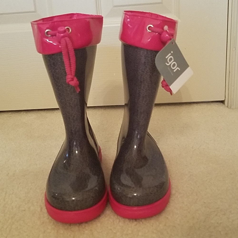 NWT Made in Spain Igor Little Girls Rain Boots.